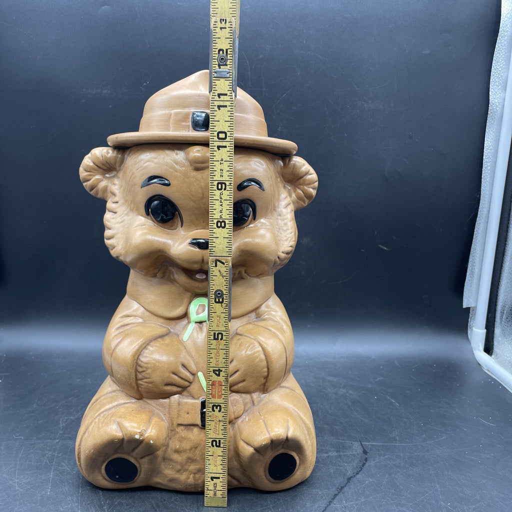Vintage 1960s Twin Winton Smokey the Bear Cookie Jar - Ceramic Ranger