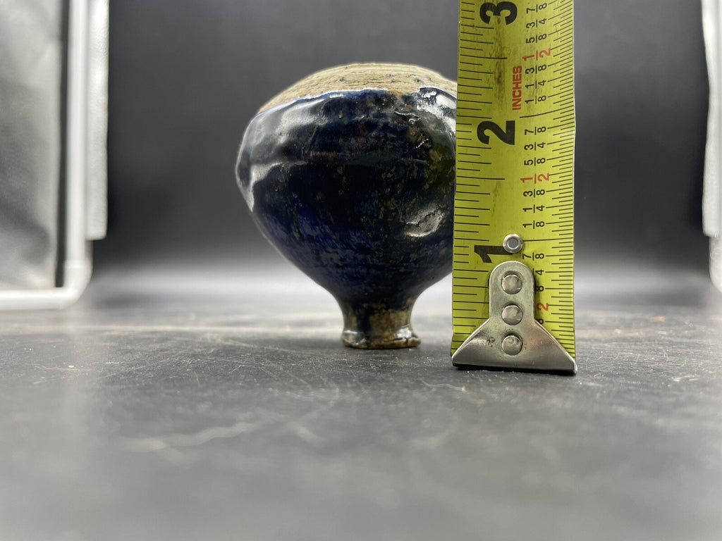 Miniature Art Pottery Vase | Mixed Glaze & Earthy Tones