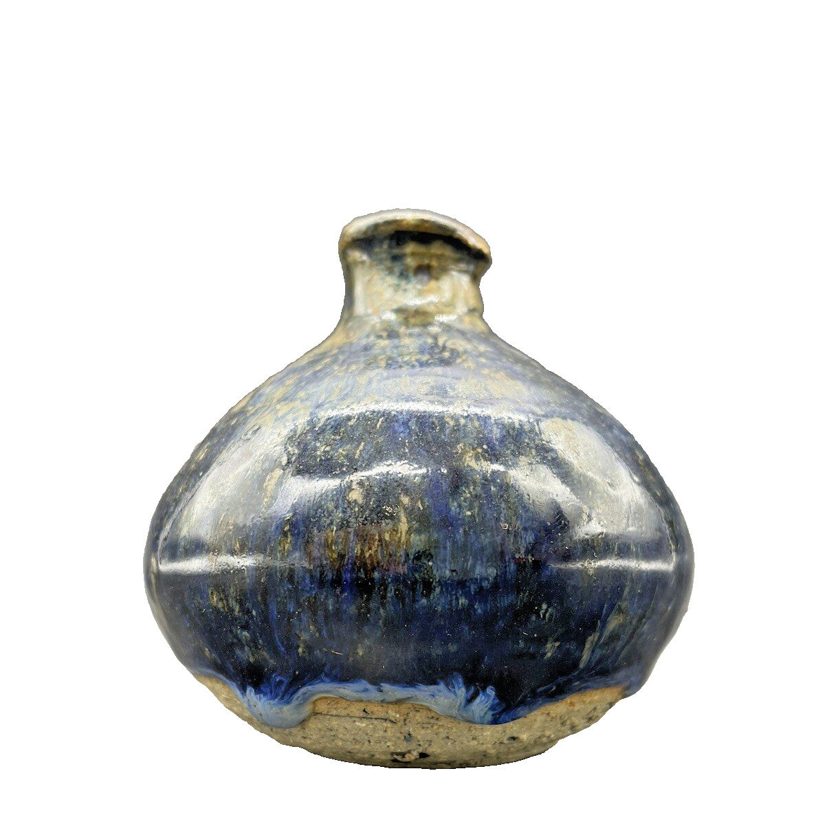 Miniature Art Pottery Vase | Mixed Glaze & Earthy Tones