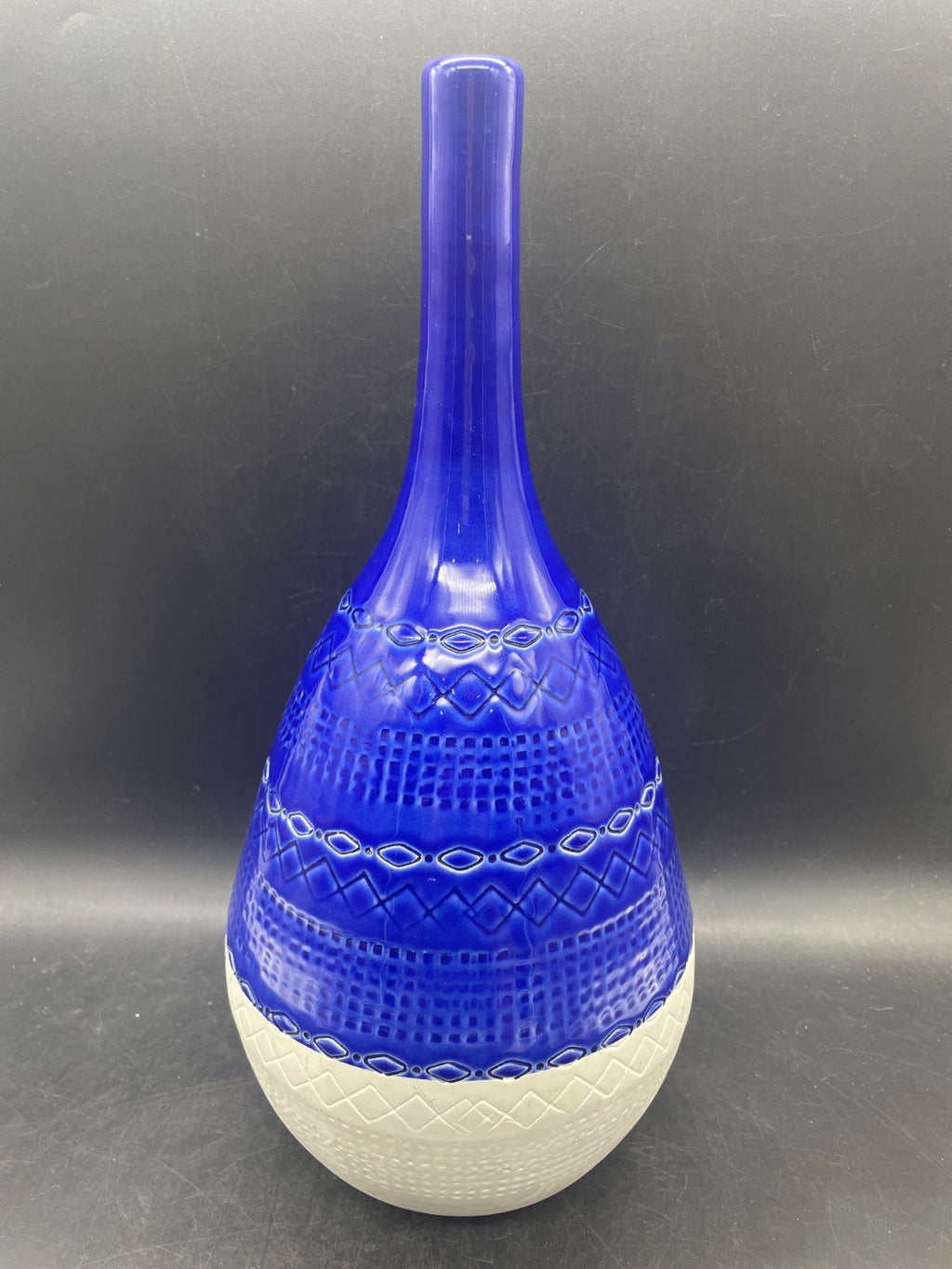 Mid-Century Modern Bitossi Style Ceramiche Tadinate Vase Italy 15"