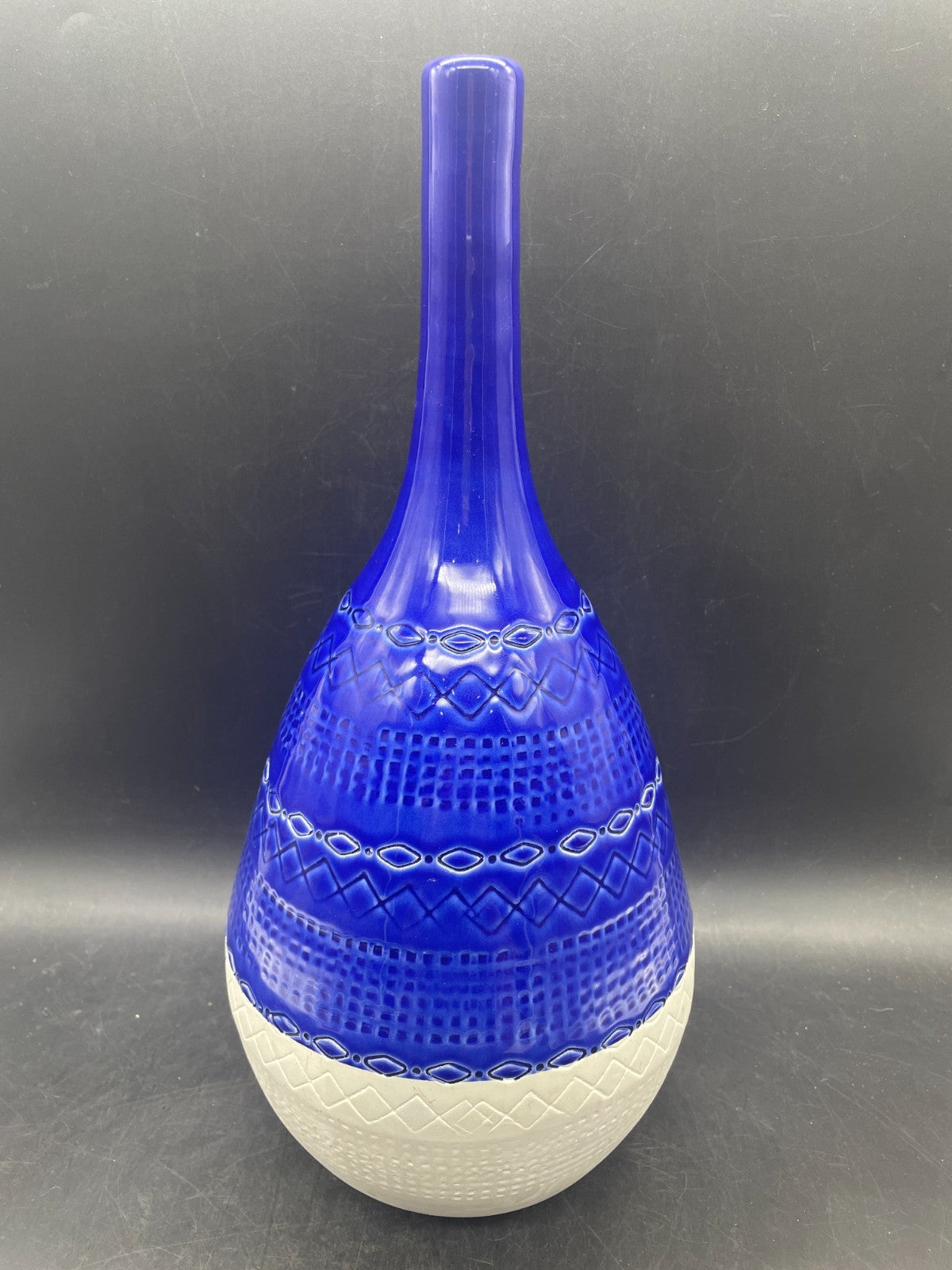 Mid-Century Modern Bitossi Style Ceramiche Tadinate Vase Italy 15"