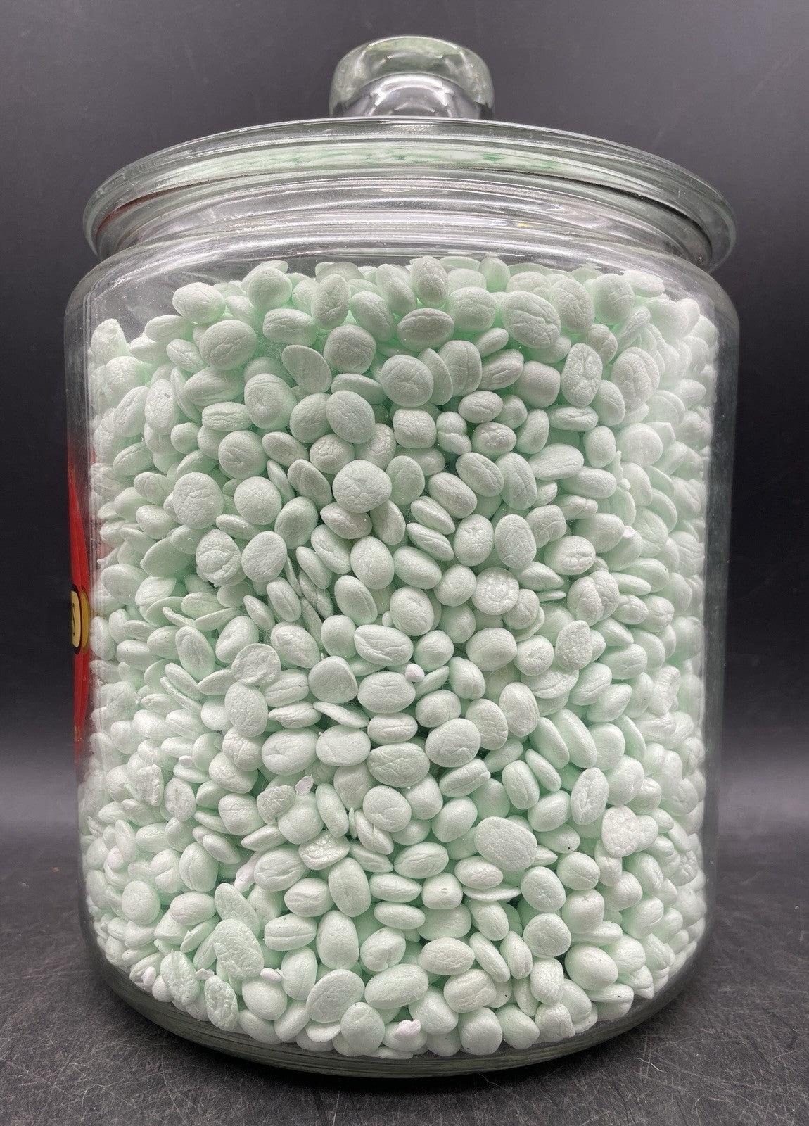 Vintage Van Holten's Glass Pickle Jar Large Keg Barrel Lid Cookie Jar