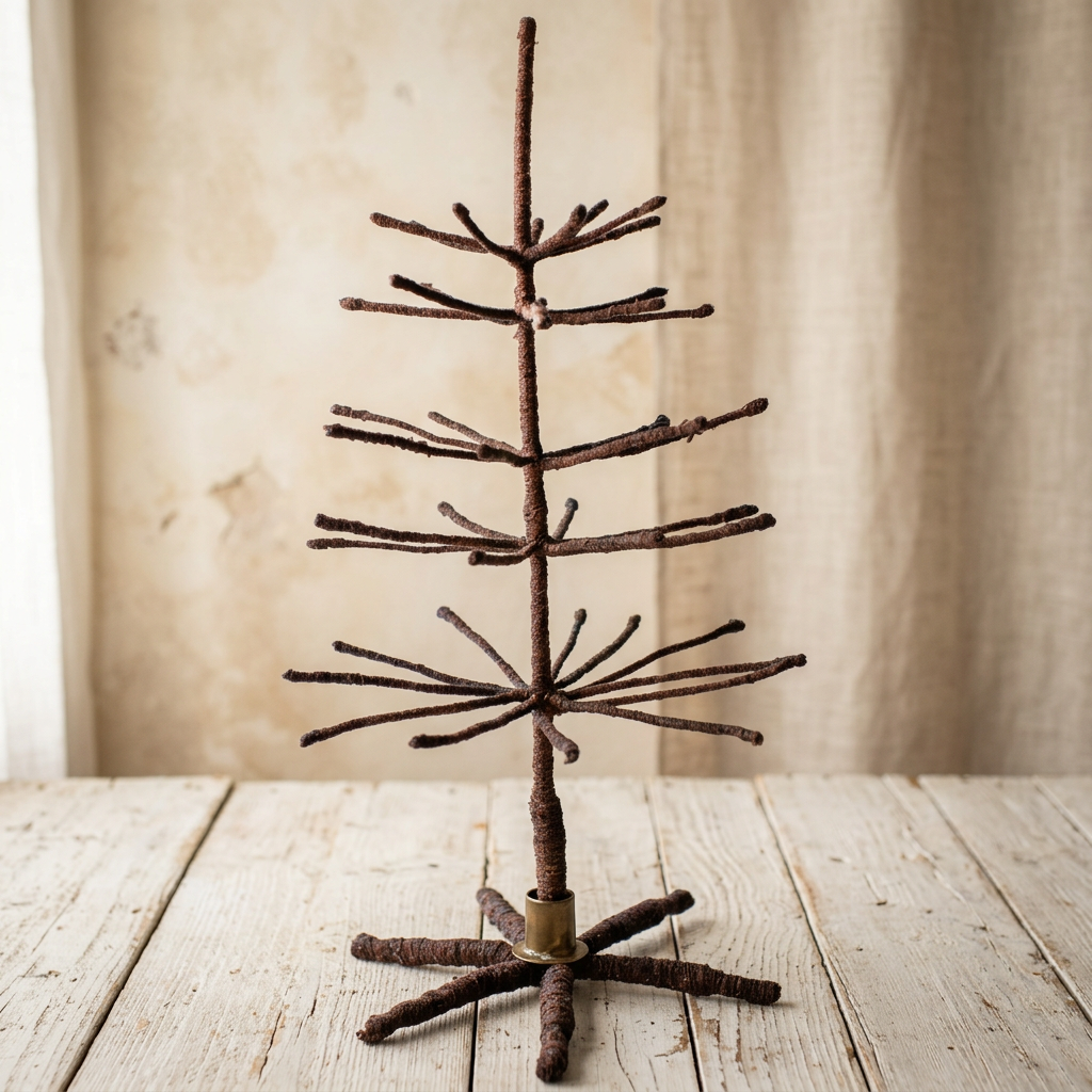 Woodland Woolie Ornament Display Tree - Brown, 34" Holiday
